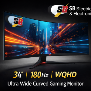 SB 34" 180Hz WQHD VA Ultra Wide Curved Gaming Monitor